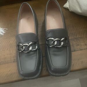 Grey size 9 loafers in great condition . Too big on me